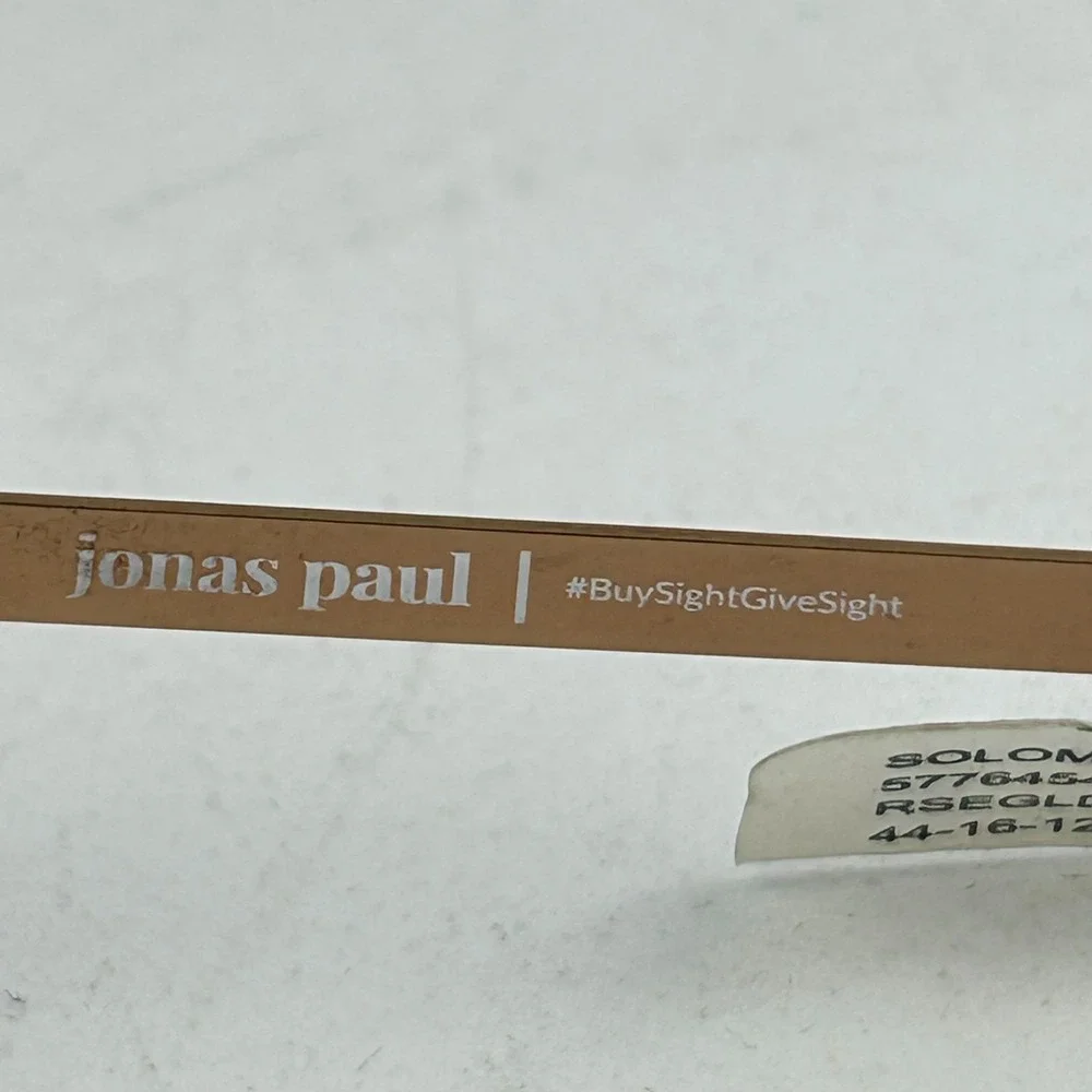 Jonas Paul 571012400 Unisex Kids Eyeglasses Frame Rose Gold Full Rim 44-16-125mm